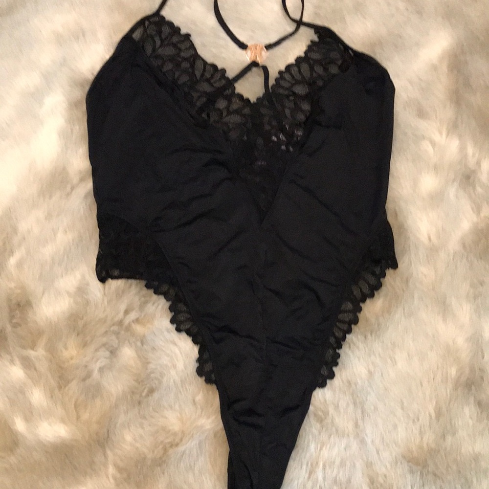 Savage X Fenty Black Lace Bodysuit